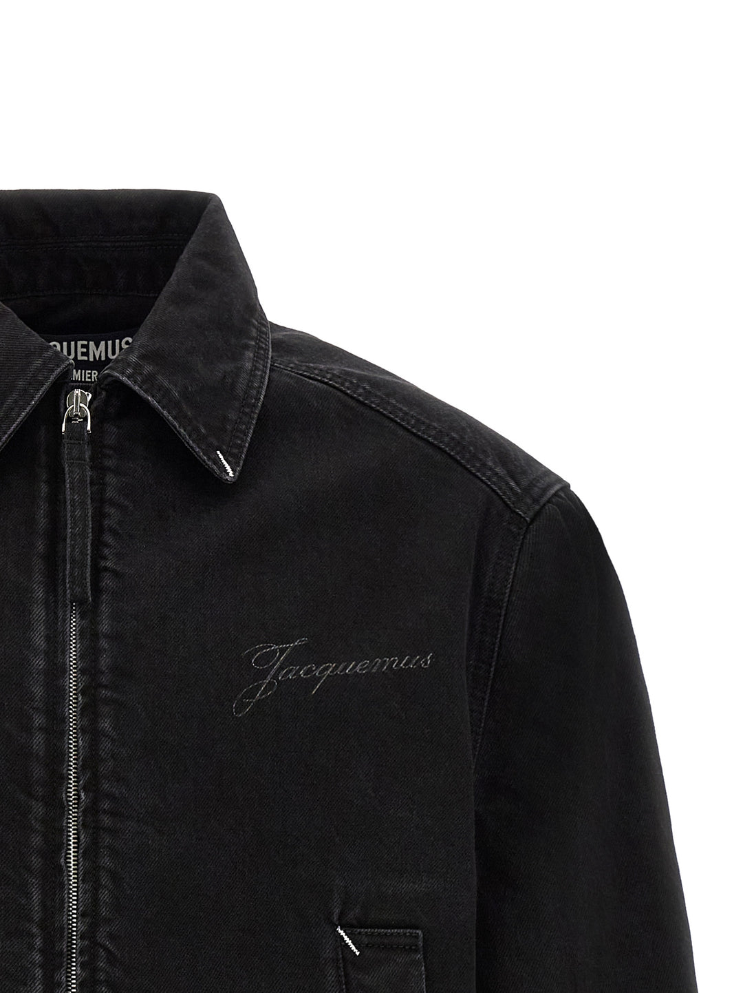 Jacquemus La Veste De-Nîmes Canevas Puffer Jackets - Black | 04074363bc29e2c486bbde74b3c22c5dfa989015