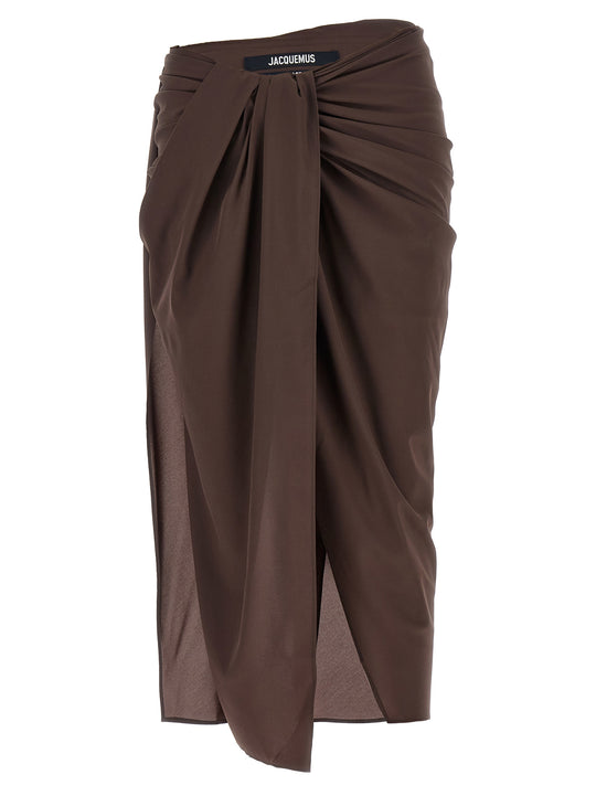 Le Jupe ParéO Skirts Brown