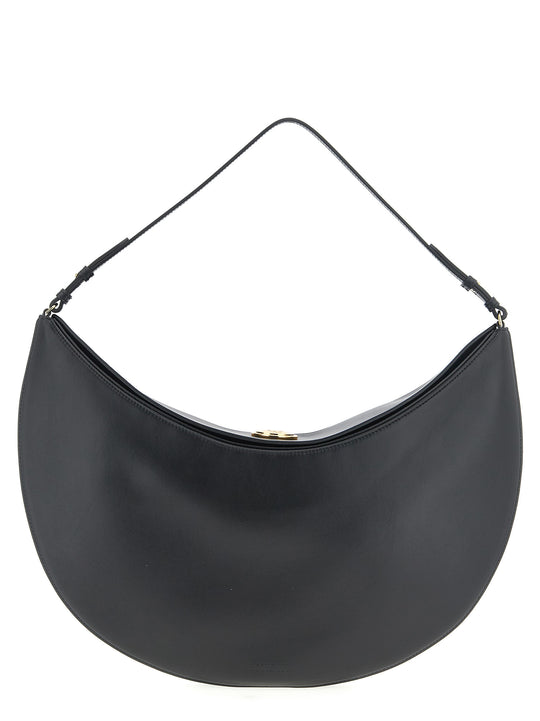 Le Sac Ovalo Shoulder Bags Black