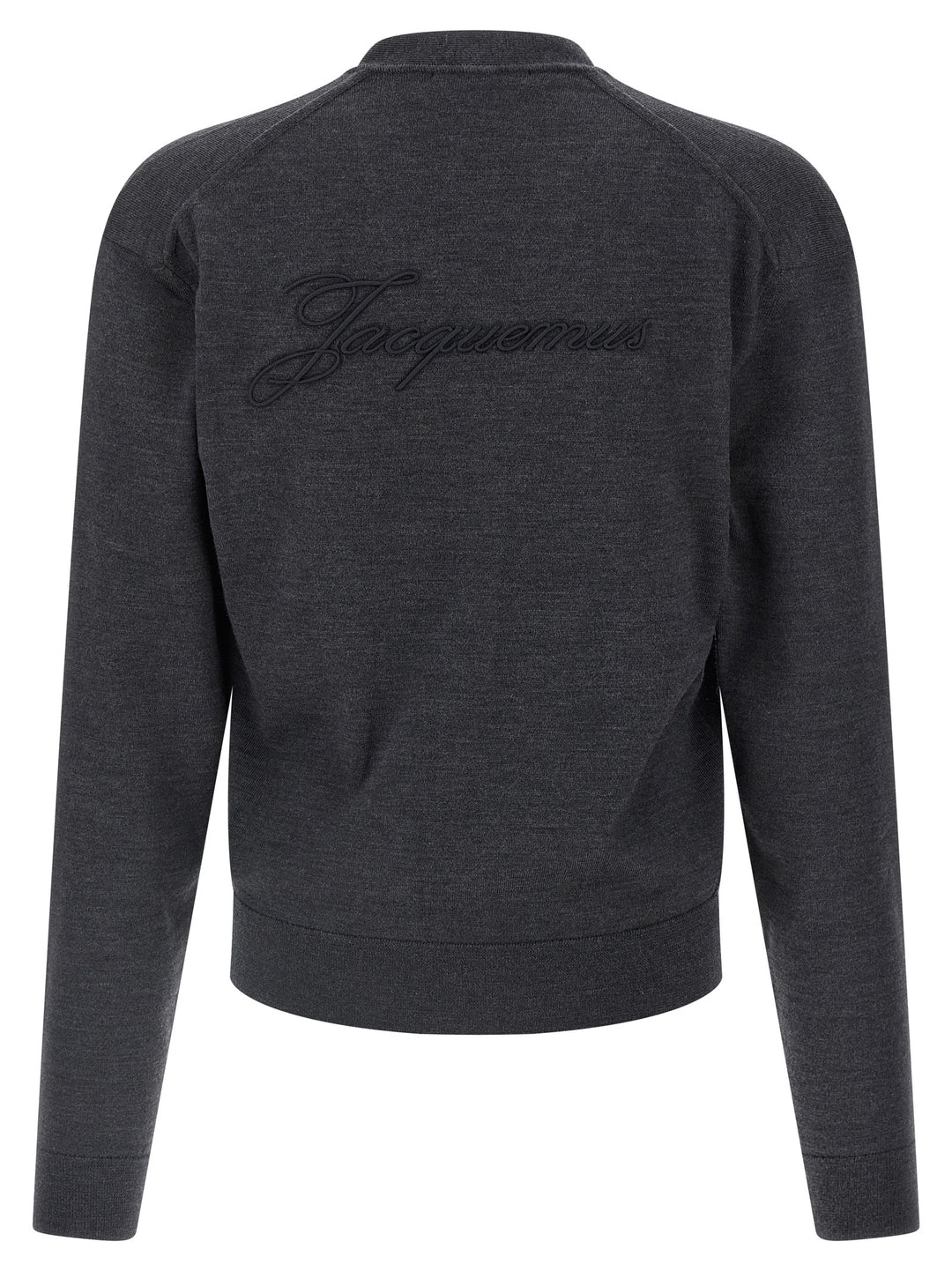 Jacquemus Le Cardigan Brodé Sweaters and Cardigans - Gray | 2157bf0c60b407cc998afd8b7a28021802dfd758