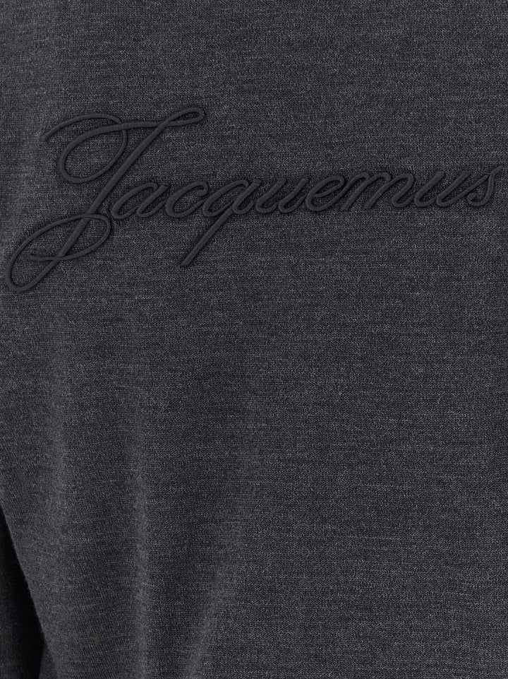 Jacquemus Le Cardigan Brodé Sweaters and Cardigans - Gray | ba11c5df98677e05922cdb73492b1cf210214f26
