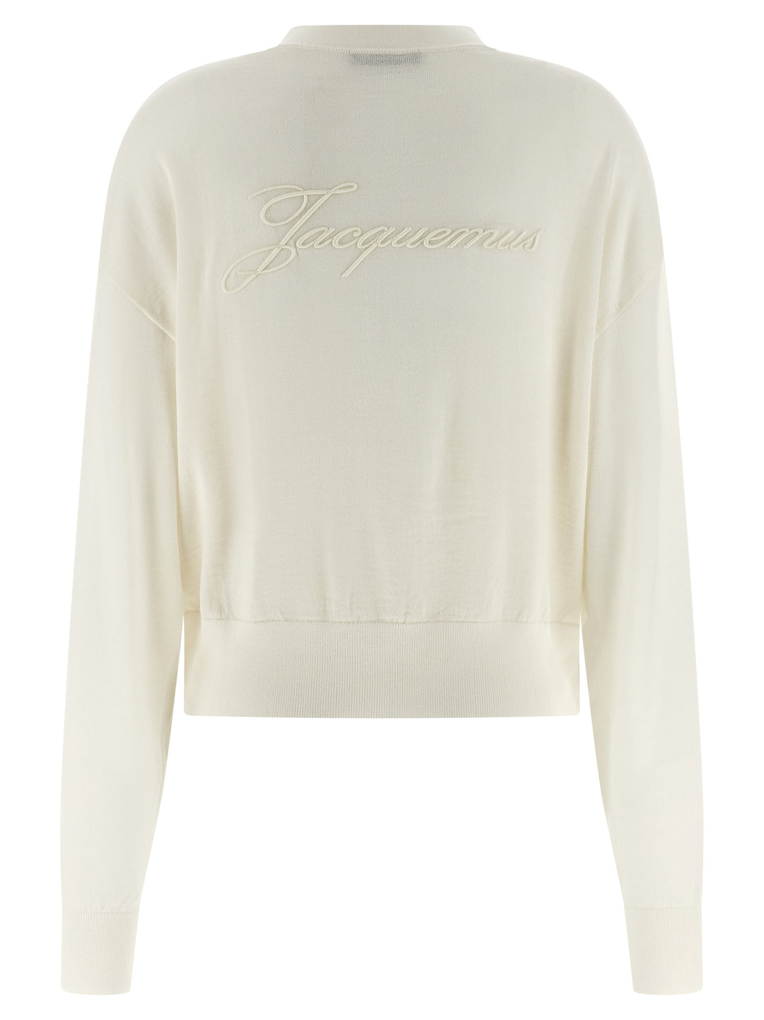 Jacquemus Le Cardigan Brodé Sweaters and Cardigans - White | 8ba82df21935fdd7f544b62af6da8b01b20059a5