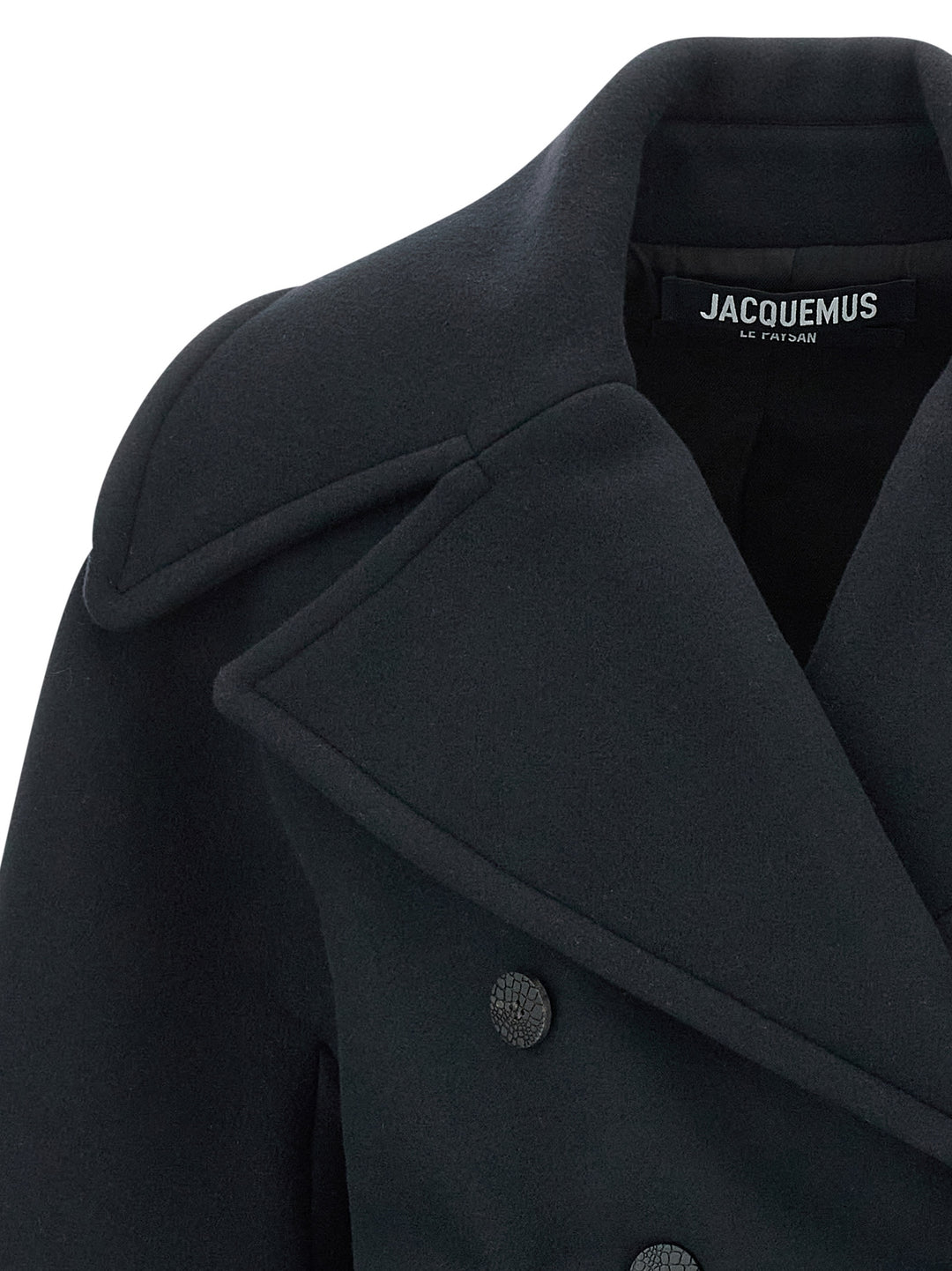 Jacquemus Le Caban Ovalo Coats and Trench Coats - Blue | c1c00473a7e44e3e13fd5199ce5a0b9c140e08c6