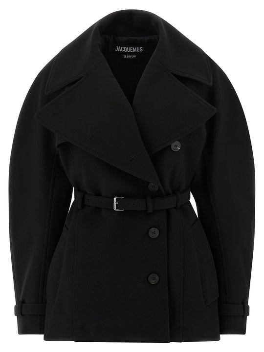 Le Trench Ovalo Court Coats And Trench Coats Black