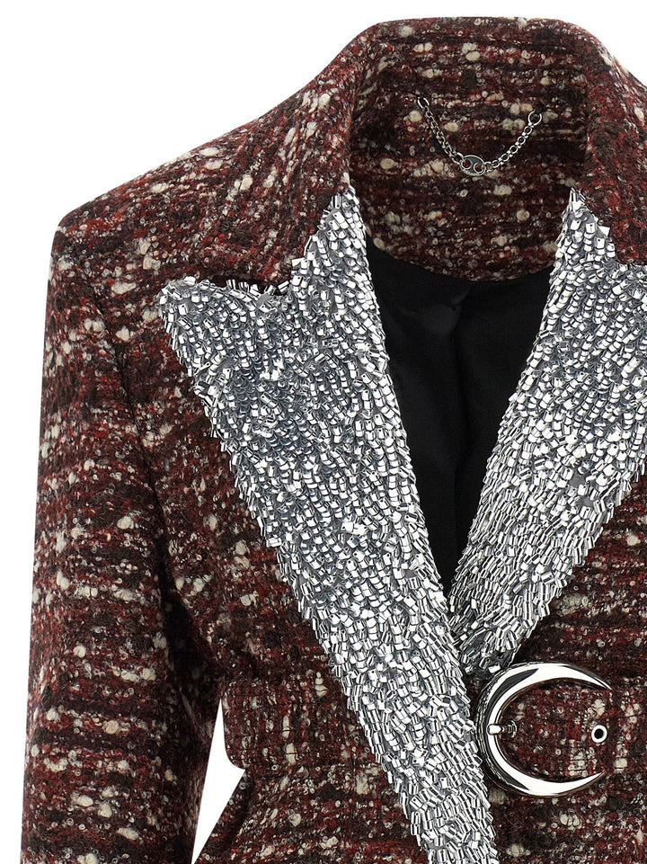 Paco Rabanne Bouclé Wool Coat Coats and Trench Coats - Multicolor | 8c092b34e8554c7443d36bd326c18d26d6b12266