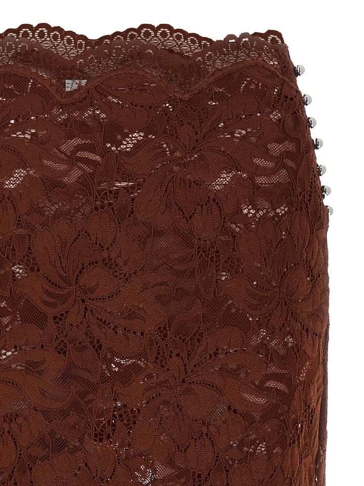 Paco Rabanne Lace Skirt Skirts - Brown | 1c163efb362cf4d44c58e15ba70c78200808aa0d