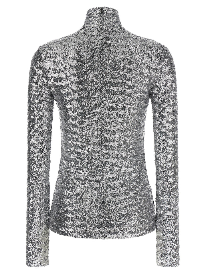 Paco Rabanne Sequin Sweater Sweaters and Cardigans - Silver | ee9895e7781362bcb9976b6dc128e94a86718837