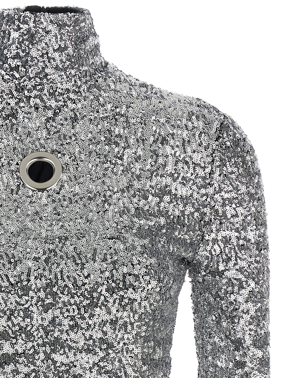 Paco Rabanne Sequin Sweater Sweaters and Cardigans - Silver | 62c70a33811545101b79b2f7b62f4af8ce257500