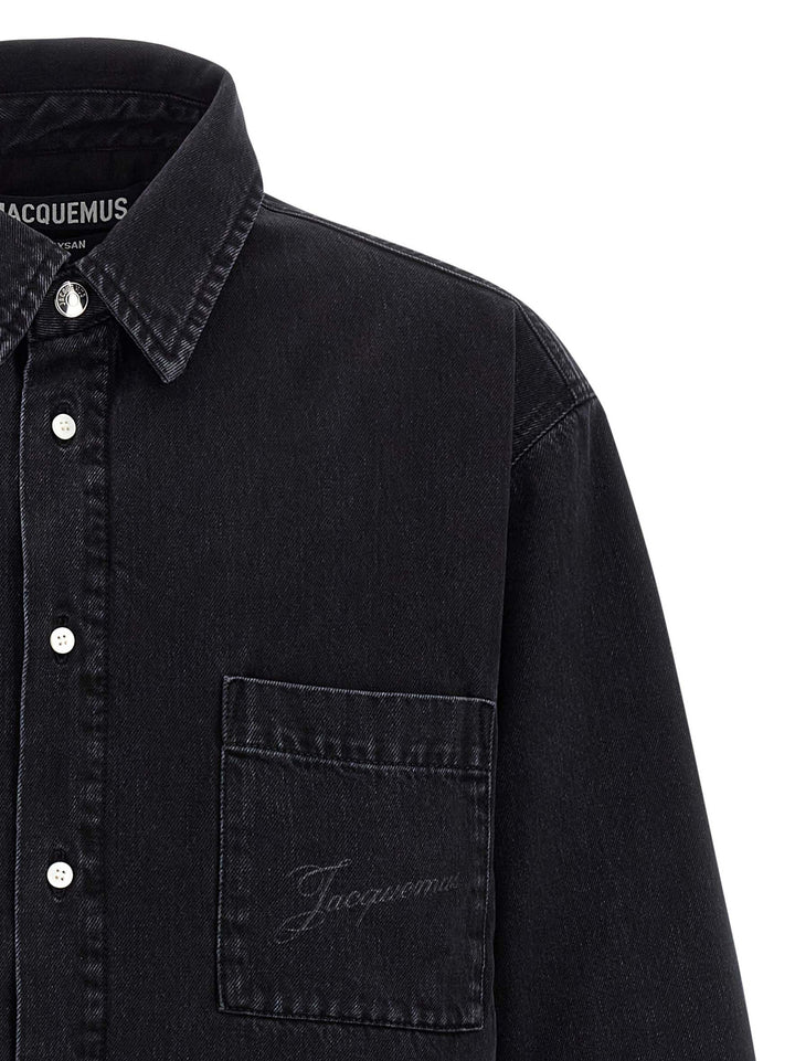 Jacquemus La Chemise Boulanger Shirt and Blouse - Black | 44ebc6edf70cab07a738b565092b783a4f621256