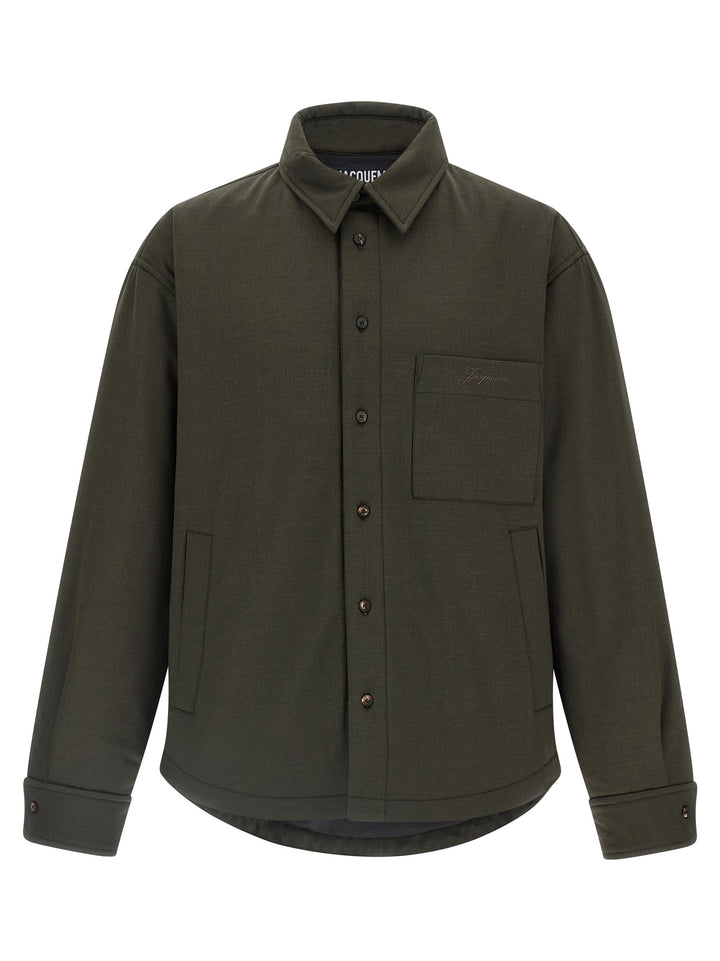 Jacquemus La Chemise Boulanger Puffer Jackets - Green | 17c62b572432e7c23131e31183ee985d95b10823