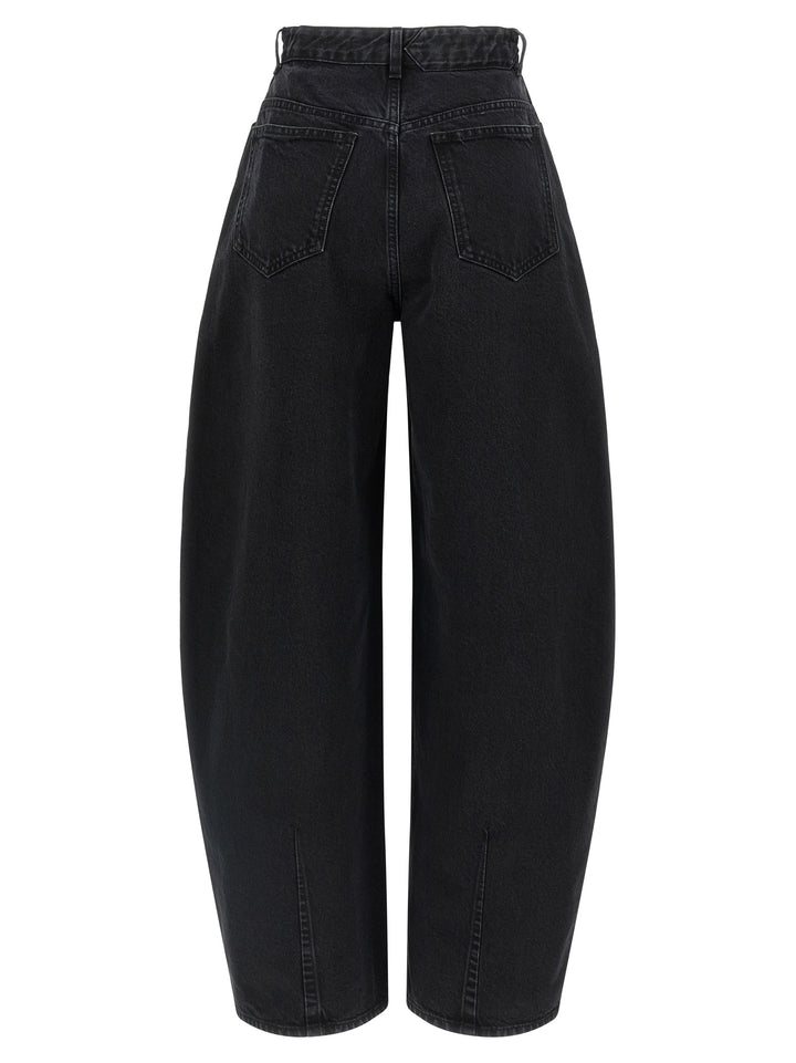 Jacquemus Le De-Nîmes Ovalo Jeans - Black | 9c49d7e4486181142cc88c8d1f953595712370a7