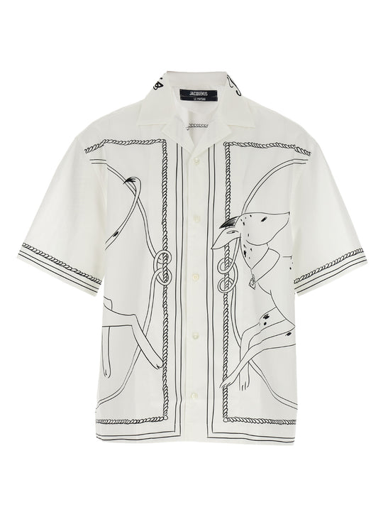 La Chemise Jean Shirt And Blouse White/Black