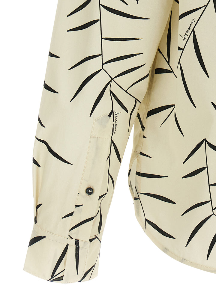 Jacquemus La Chemise Simon Shirt and Blouse - White/Black | 01a0ee8e524b8ba5695ed3c81cd07b17e3144705