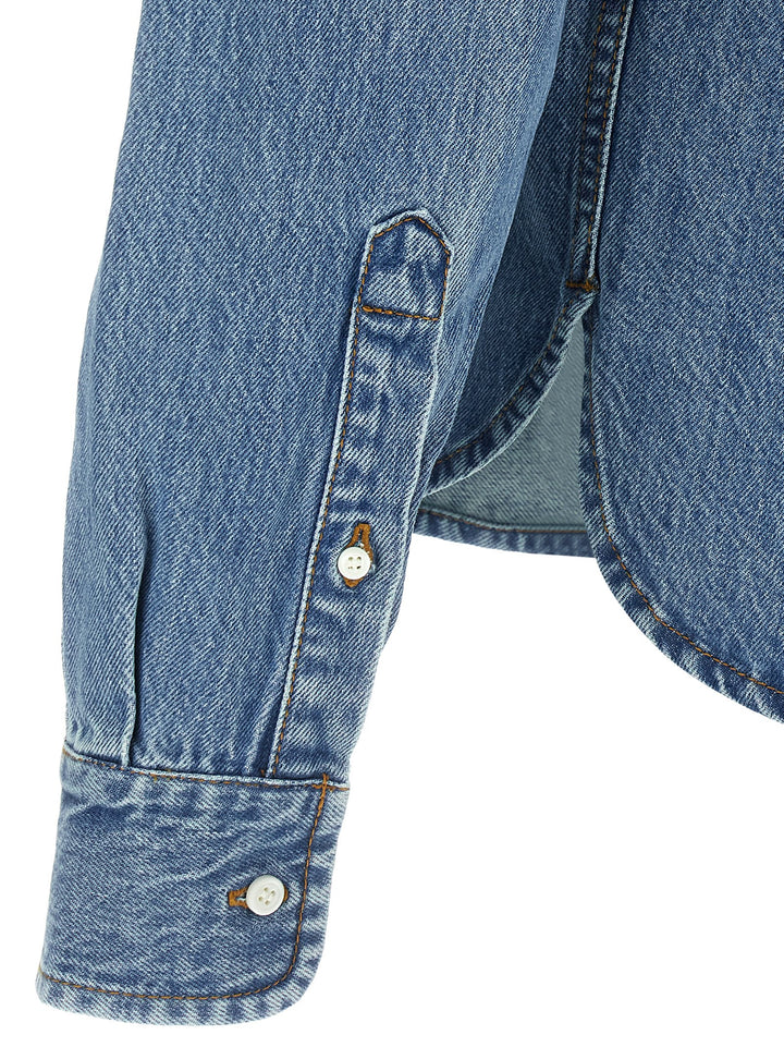 Jacquemus La Chemise De-Nîmes Simon Shirt and Blouse - Blue | 5cf2f870bea1731e55102c3d25e2fc3ea0ff7c21