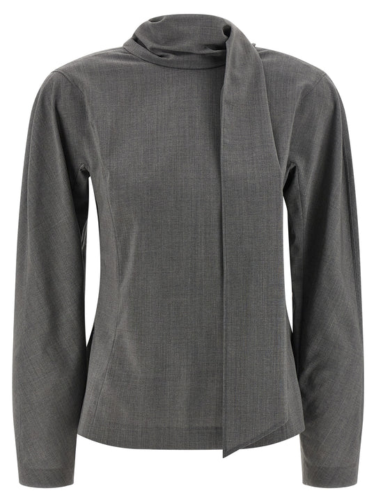 La Blouse Chale Shirt And Blouse Gray