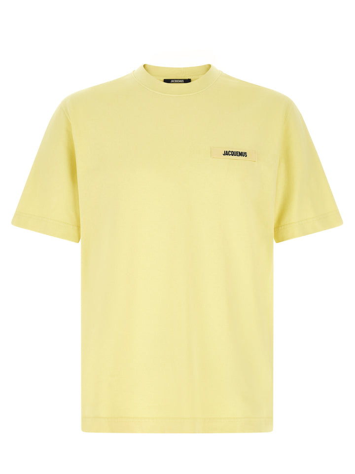 Jacquemus Le  Gros-Grain T-shirt - Yellow | 7f0c459452a547b936f702f6ff0a58ee310f4dc6