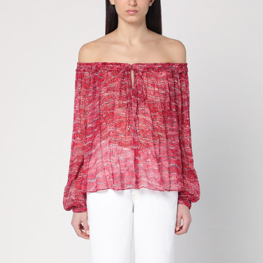 Top Red Vutti With Print