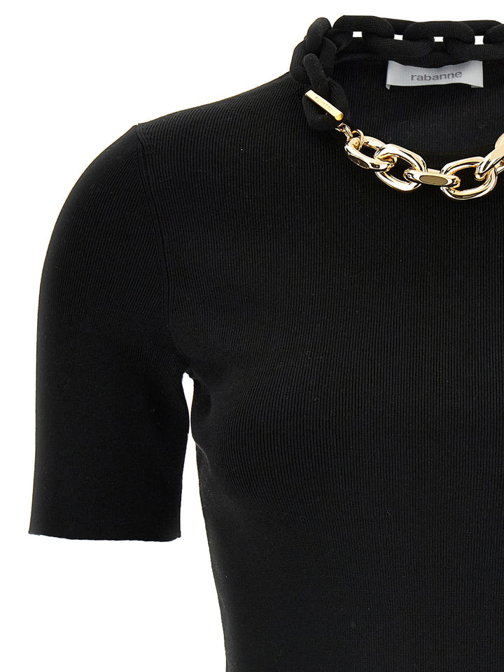 Paco Rabanne Chain T-shirt - Black | 3ebcd95176adfdcaef4059c92a29a0f8fd907355