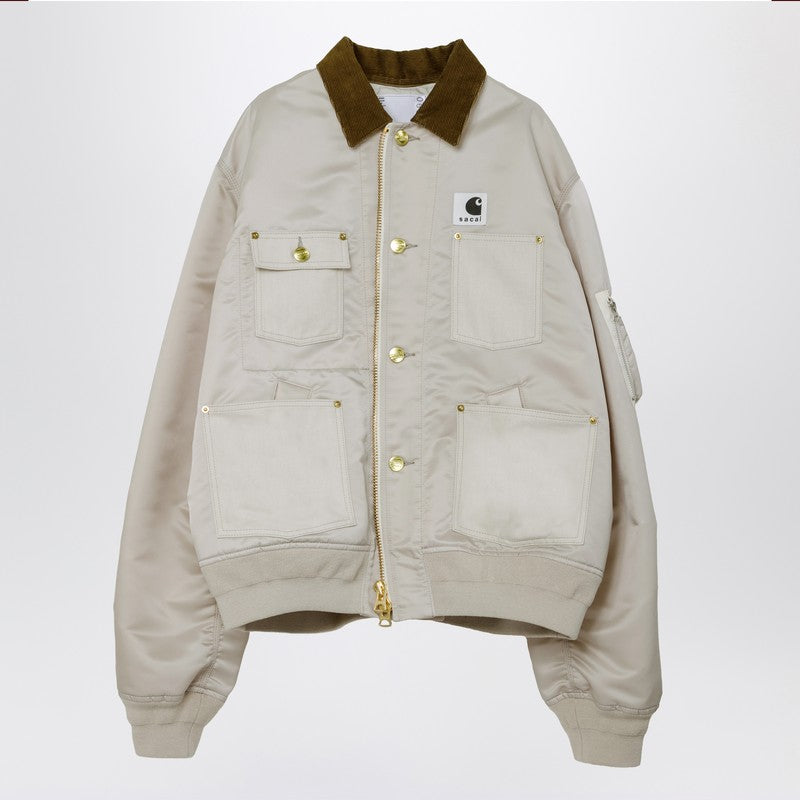 Sacai X Carhartt Wip Coats & Jackets - White | bfe77816e7bc416915ca71b937e8ae1b1f7fdaac
