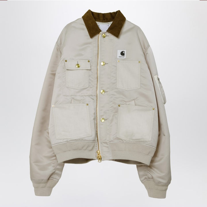 Sacai X Carhartt Wip Coats & Jackets - White | bfe77816e7bc416915ca71b937e8ae1b1f7fdaac