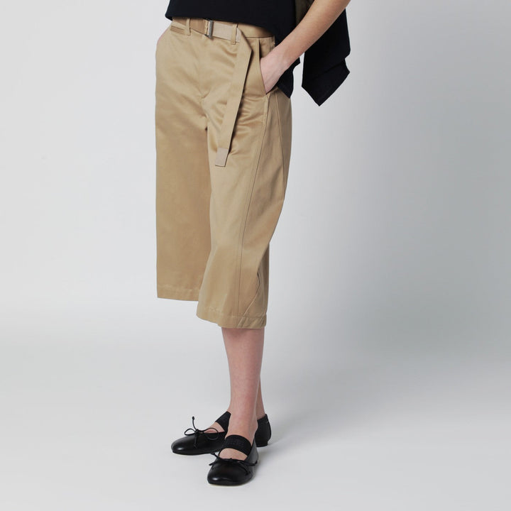 Sacai Shorts - Beige | 14382be8bbbf50665926fa32758541c377c4f49c