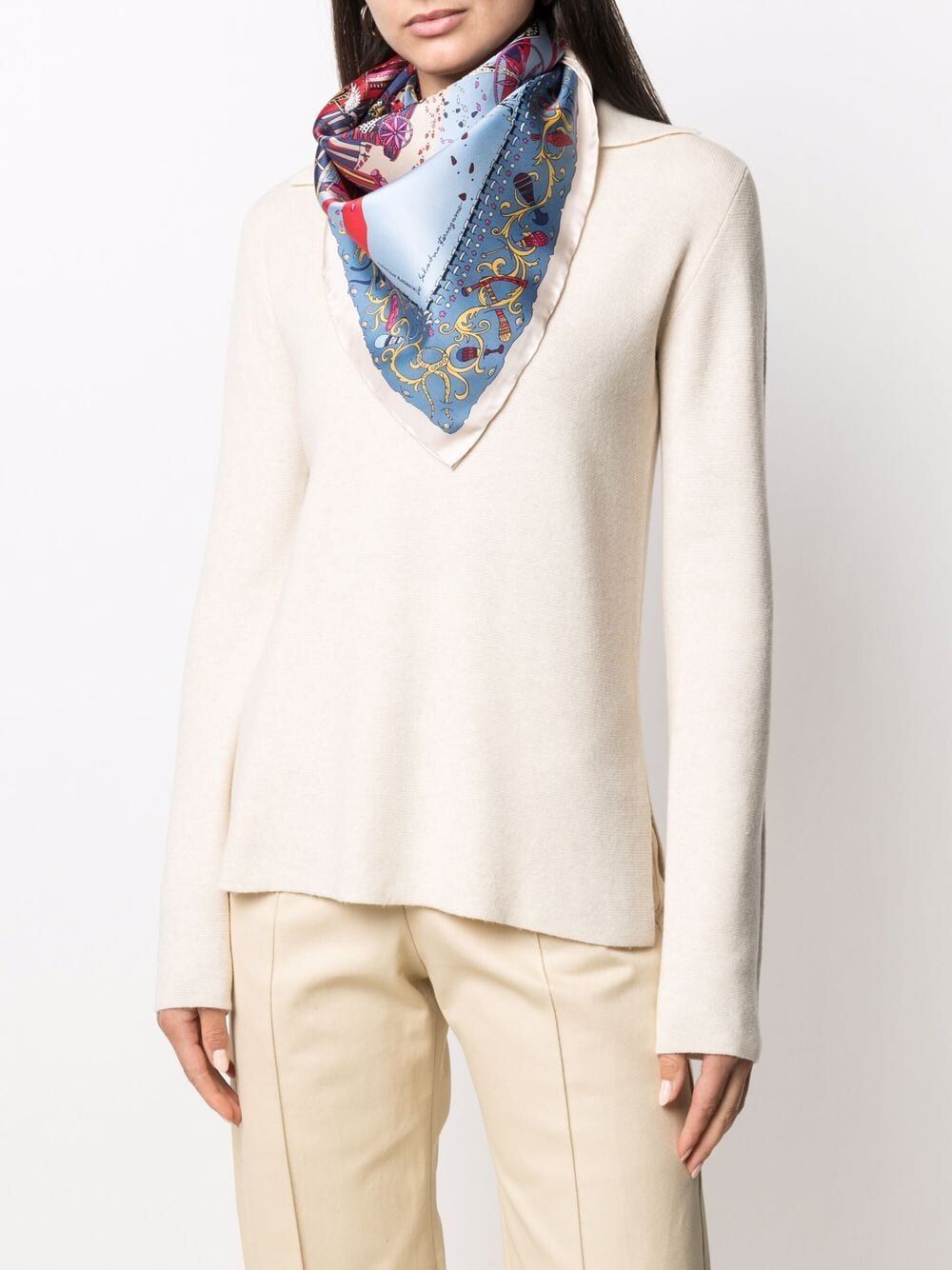 Ferragamo Foulards - Blue | e5305b99f5746d71f0c5d4589c3000649b57d81c