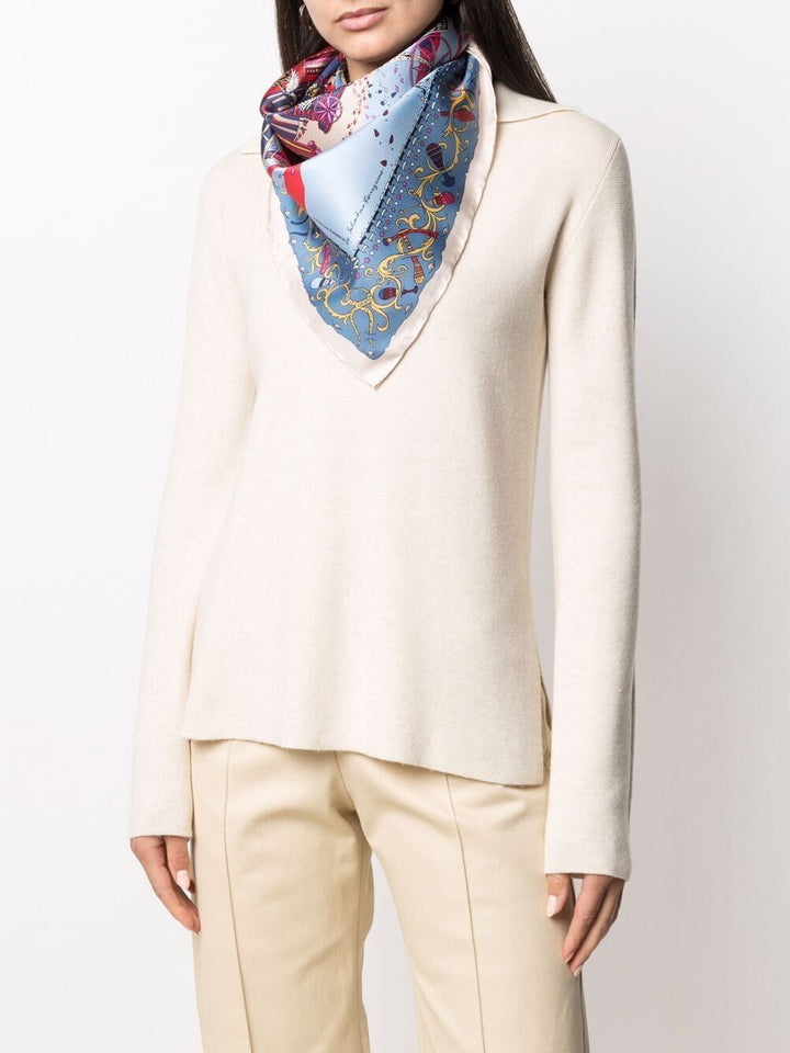 Ferragamo Foulards - Blue | e5305b99f5746d71f0c5d4589c3000649b57d81c