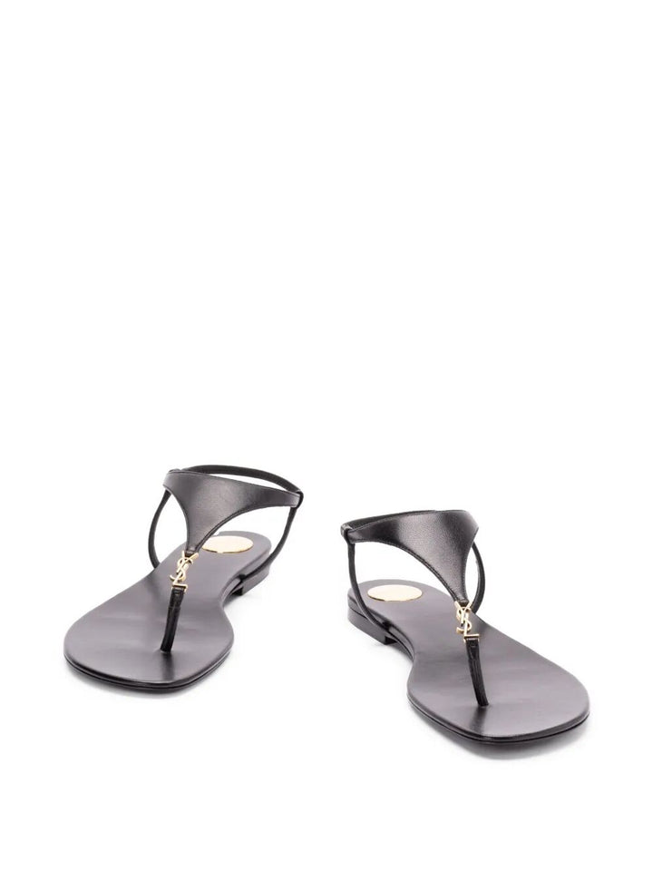 Saint Laurent Paris Sandals - Black | f2eace842d9b11f45e370ce0eca88a8afe2421fa