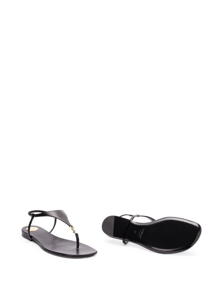 Saint Laurent Paris Sandals - Black | 9f5356e651daf470258790a2c96763381e8ed6d0