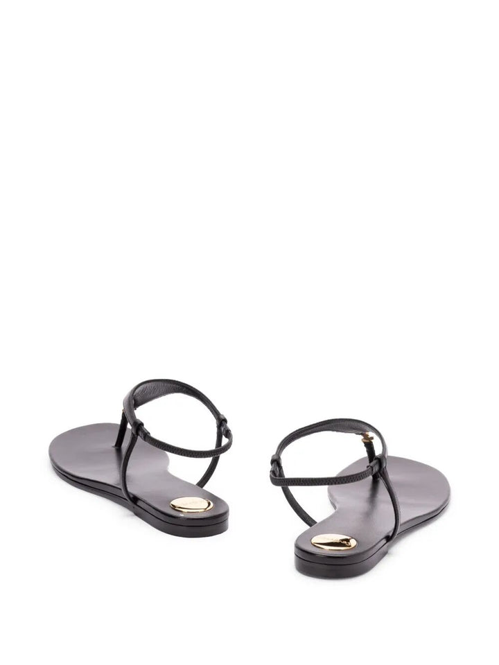 Saint Laurent Paris Sandals - Black | 426d31b8b8c016fb0b2e4f60f999f951561d2df5