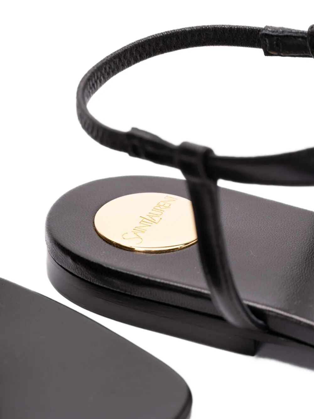 Saint Laurent Paris Sandals - Black | 3a452d0a0f515bf7f5f9dd6f0e2d54de8144875e