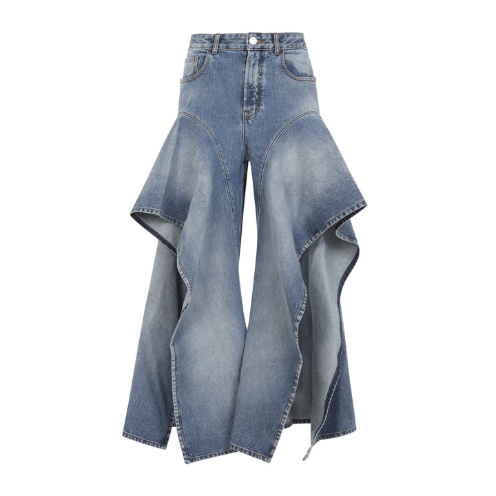AlaÏA Wide leg - Blue | 724bd64b8cb39f66c2cad2eccd2ab7c317a2a6b3