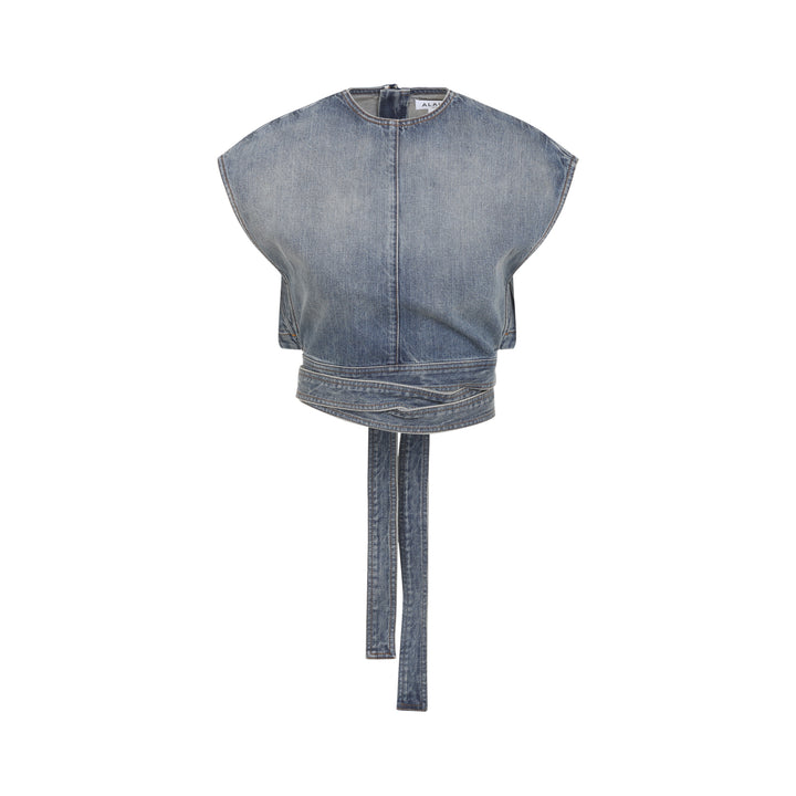 AlaÏA Tops - Blue | 80e215b269d037ca9f4d48eefcd362d932f41d75