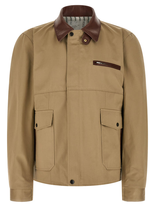 Blouson Jacket Puffer Jackets Beige