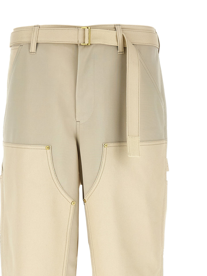 Sacai Duck Pants - Beige | ffdecec9b79b400c34a312276ffb5192c67abab9