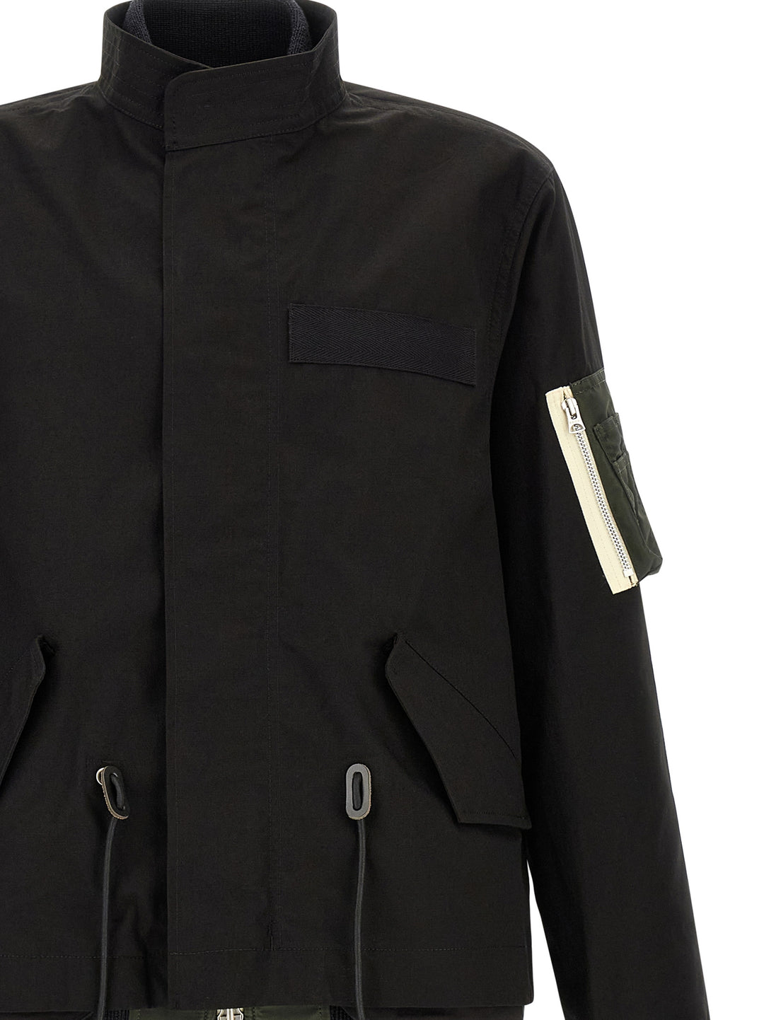 Sacai Nylon Twill X Rip Stop Coats and Trench Coats - Black | 4a2f248dbdbfcce63bef1ab18367968c40d54dbb