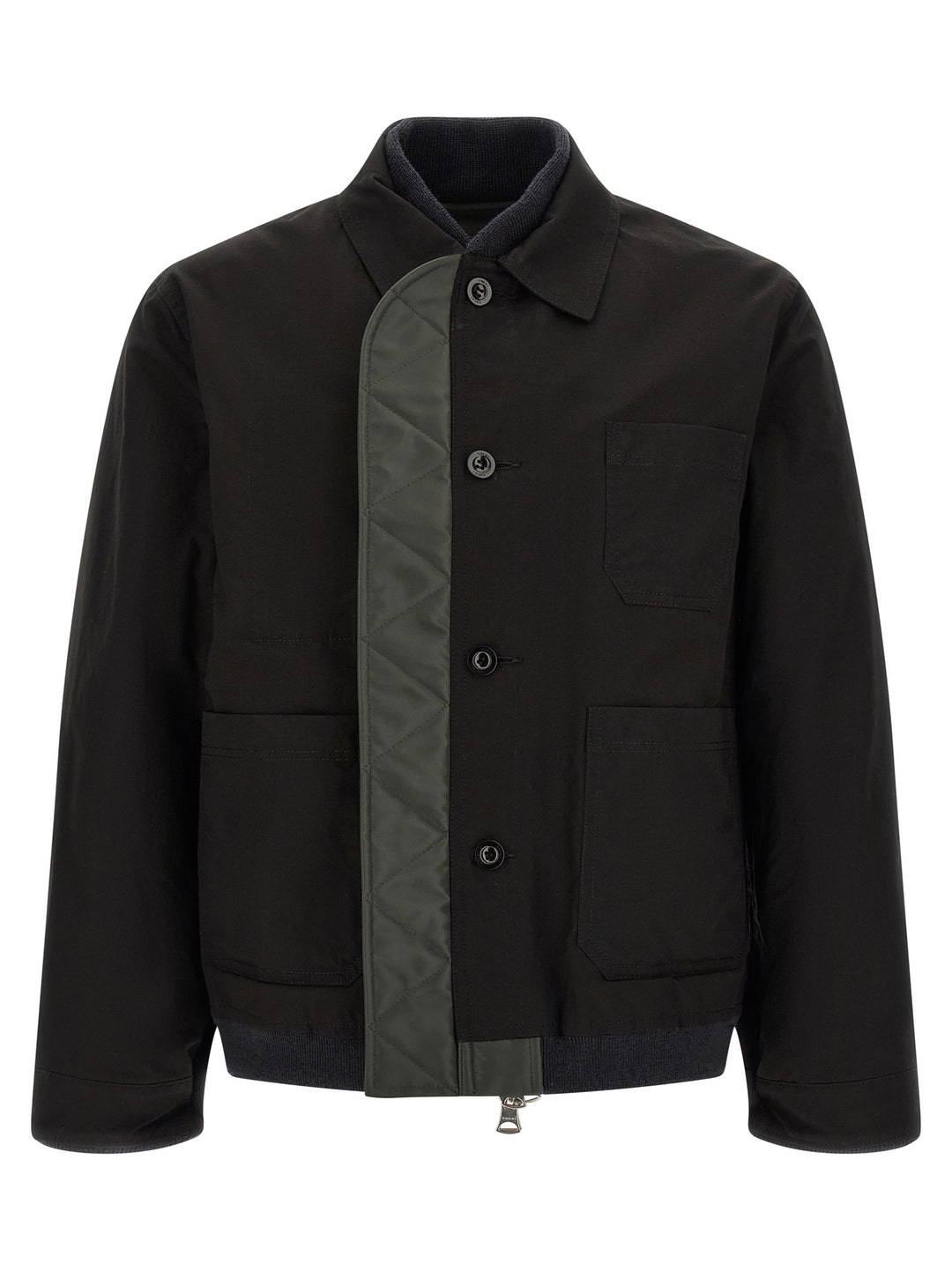 Sacai Reversible Blouson Puffer Jackets - Multicolor | fb409ea9d222bbc9a86bec2e5c6e36d57d3902f6