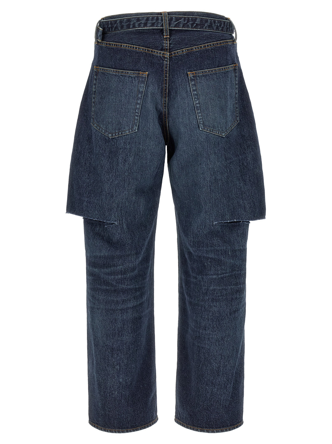 Sacai Cut-Out Jeans - Blue | cd90e2fe34c4322c38531d709d5bda1f95bc3829