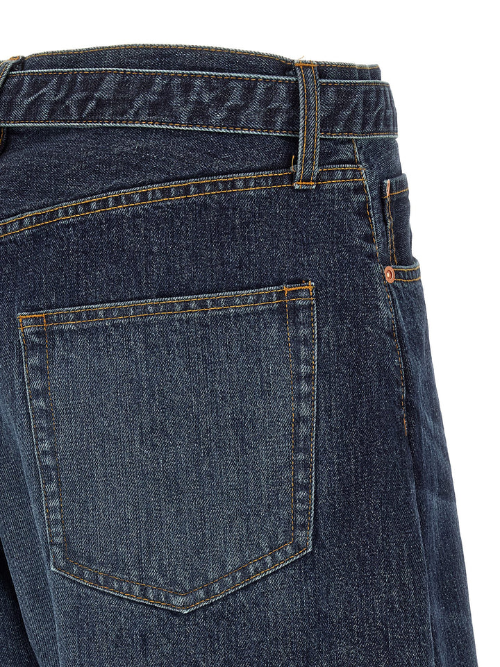 Sacai Cut-Out Jeans - Blue | 01303d36326ce93a07f58721f20ce1a303db7339