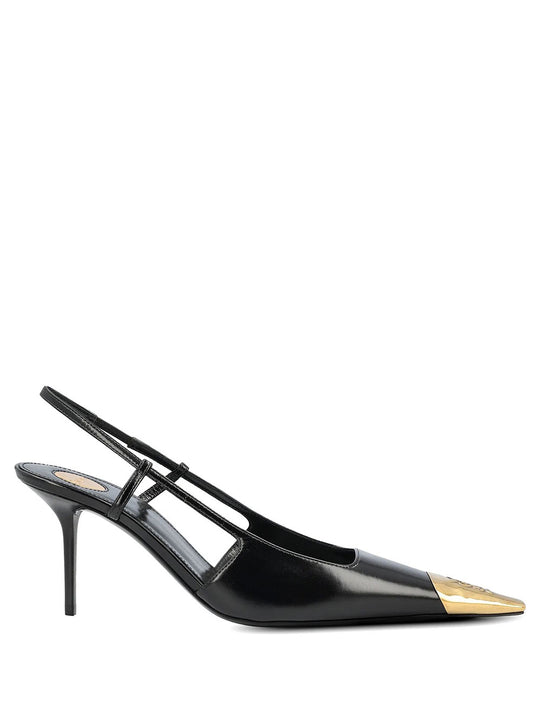 Jeanne 75 Slingback Pumps In Smooth Leather