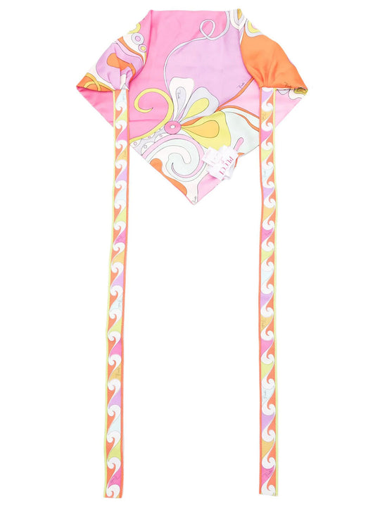 Orchidee Print Silk Bandana