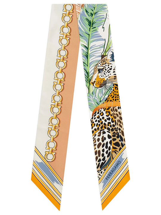 Felini Print Silk Mini Bandeau