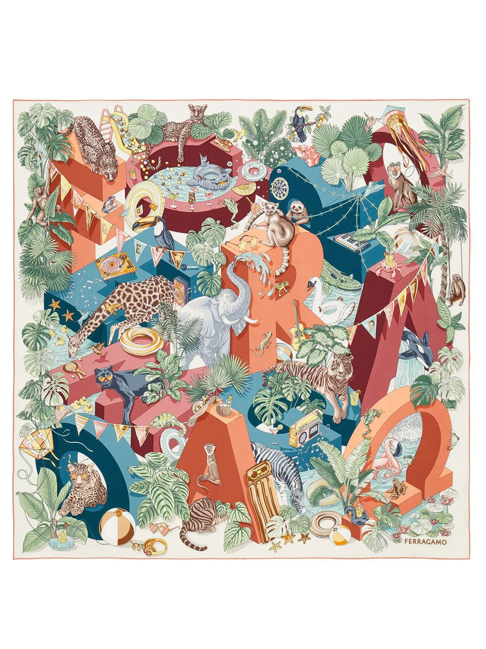 Ferragamo Foulards - Multicolour | c19ad138512bfc9b8ba1f96b9f69d820623cf07b