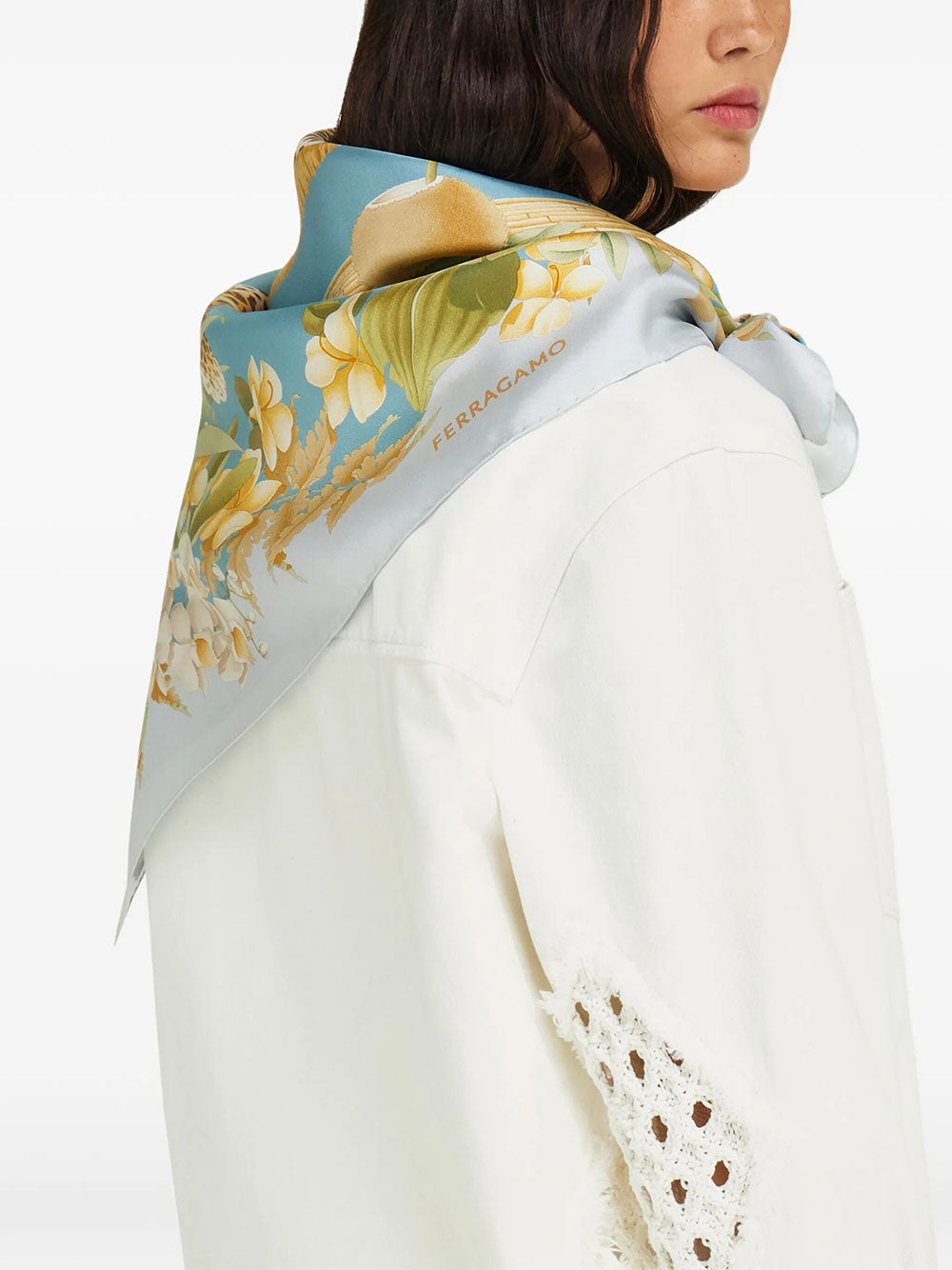 Ferragamo Foulards - Blue | 42a933d8bc1f1a8f839cdba3077b159b21f38bd2