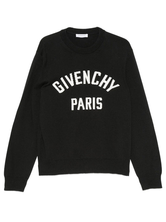 Couture Seam Knitted Sweater With Givenchy Paris Detail