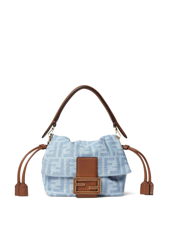 Mamma Baguette Small Ff Denim Mini-Bag