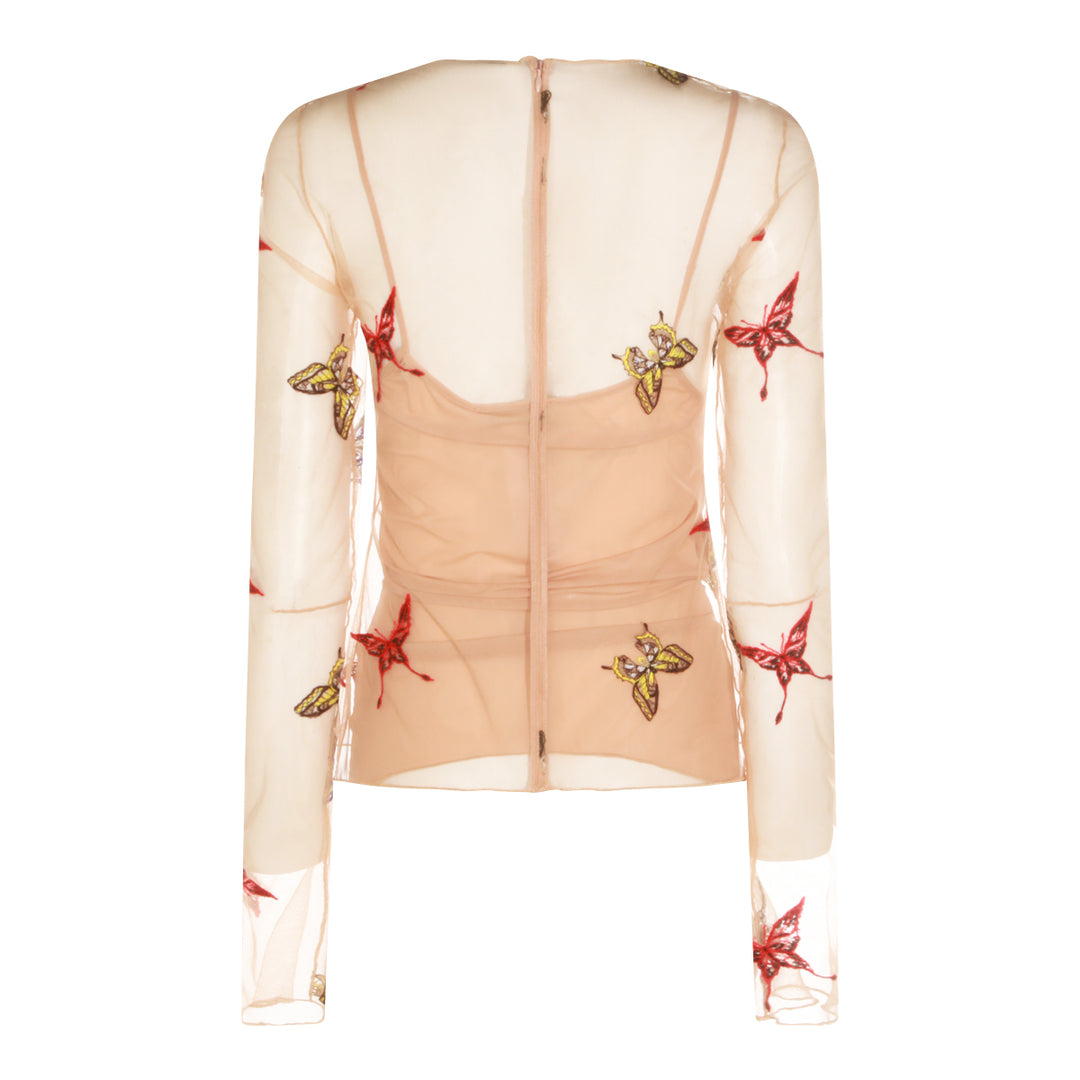 Blumarine Top - CAMEL/MULTI | 4d4b163263a19a2f9e2776a19058f121c62b327d