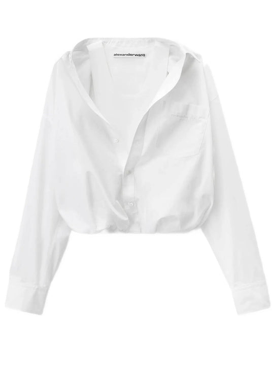 Pre-Styled Gathered Shirt W/ Tank