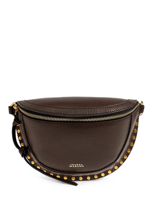 Skano Hammered Leather Belt Bag With Studs