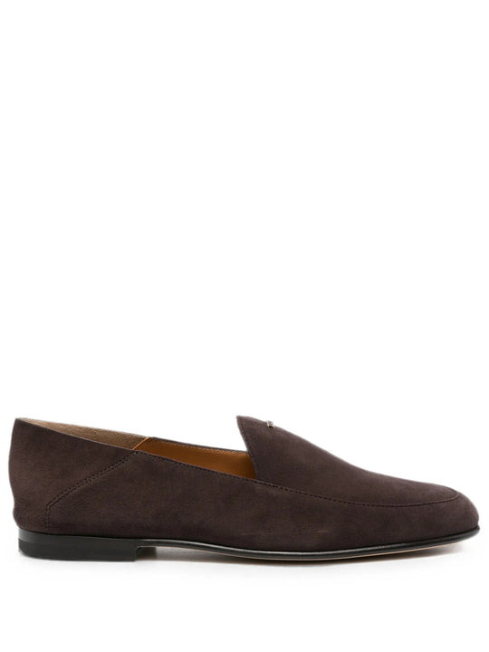 Suede Loafer-Style Mules